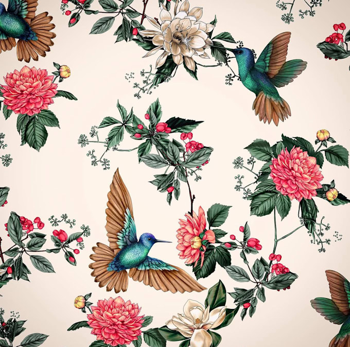 create a seamless pattern for fabric, textile and clothing