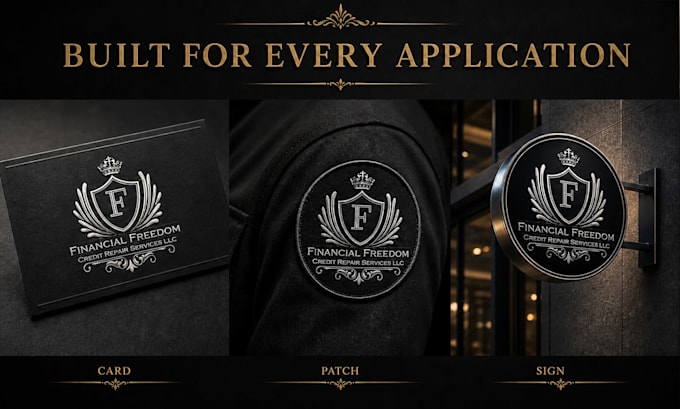 design vintage, crest, or emblem logo for your business