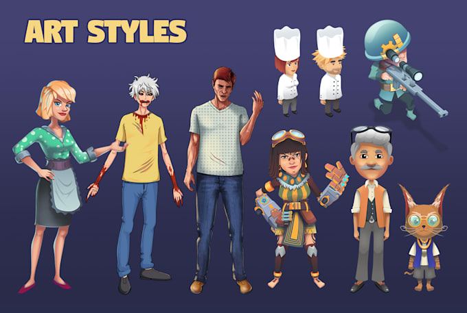 create character design and concept for games