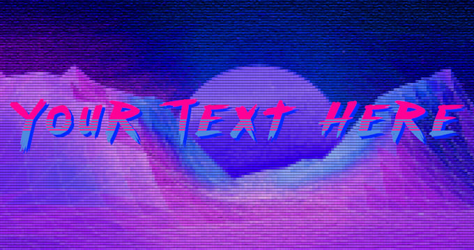 Make a vapor wave logo by Connorkliber