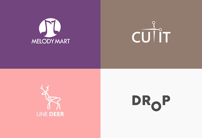design a flat minimalist logo with modern creative and stunning look
