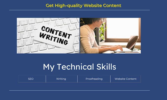 be your SEO website content writer