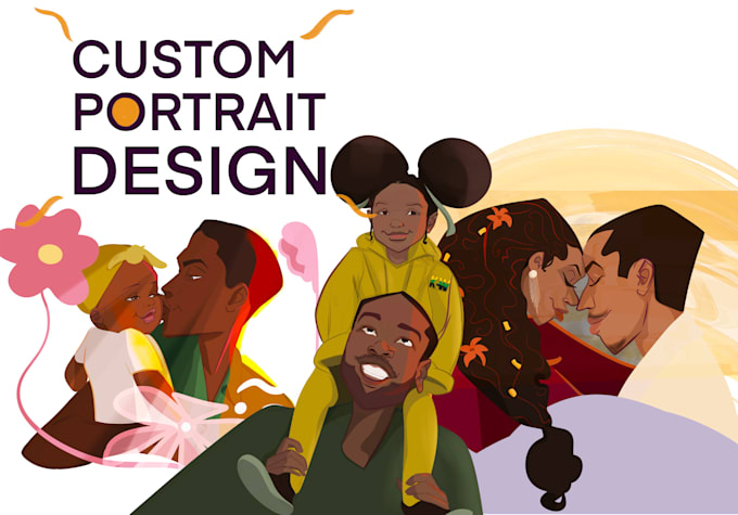 illustrate a custom portrait in my unique art style