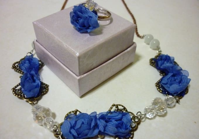 create a flower inspired ring