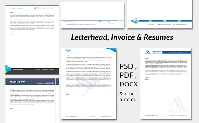 design business documents and flyers