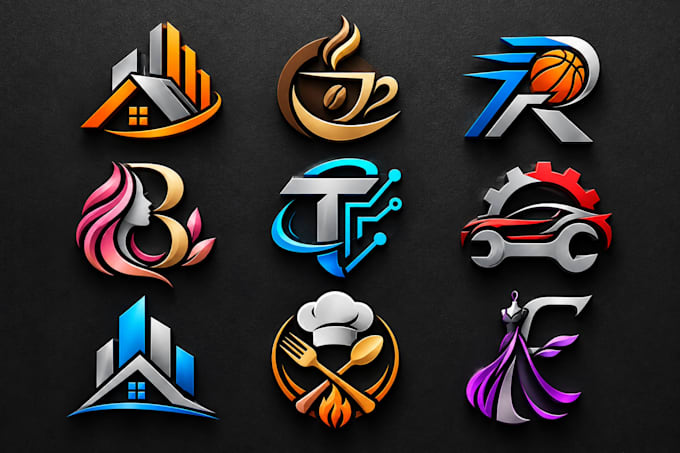 create a custom 3d logo design for your business