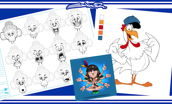 create premium characters for comic, animation and mascot