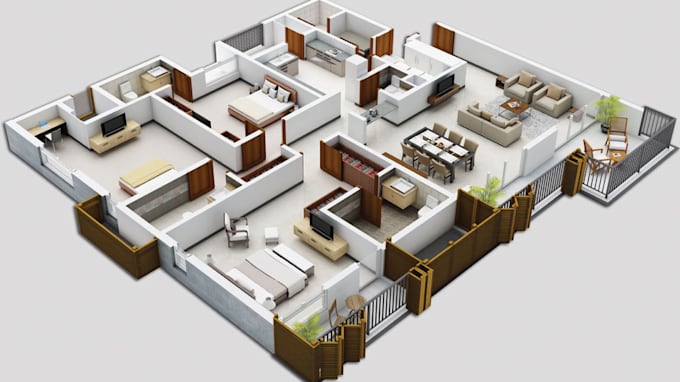 make 3d floor plan with free 2d plan maximum 200 sqft plot