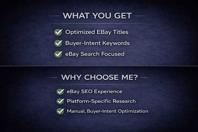 do ebay seo, ebay title to increase your search results