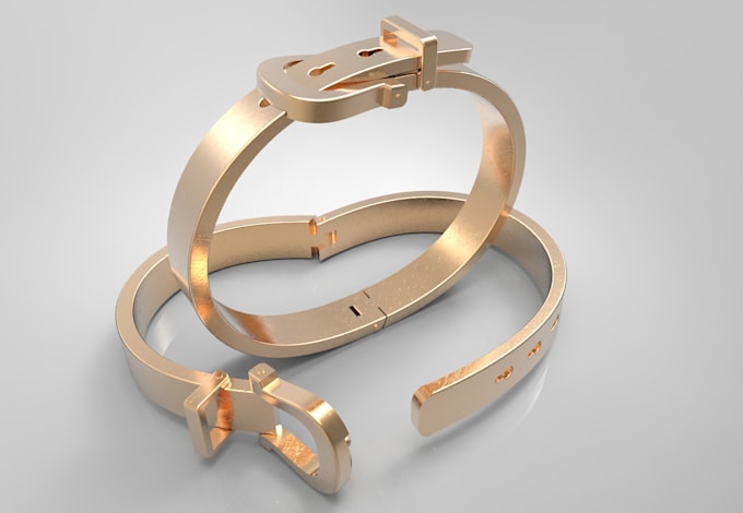 make bracelet design in 3d model