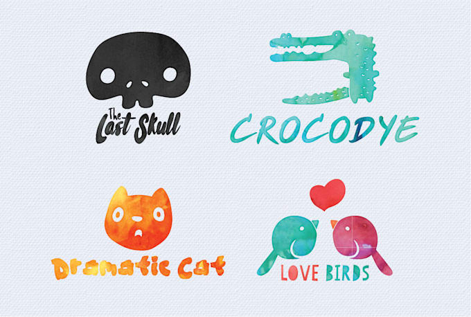 design a beautiful watercolor logo