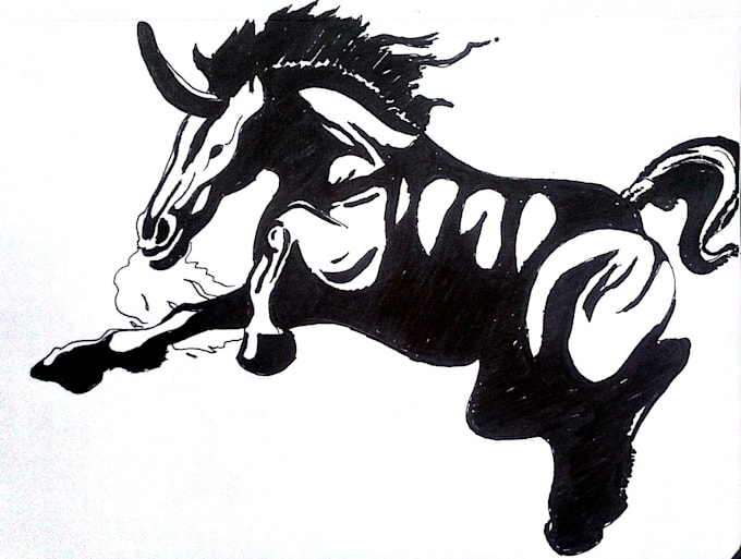 Do black and white line art by Nazarnasar Fiverr