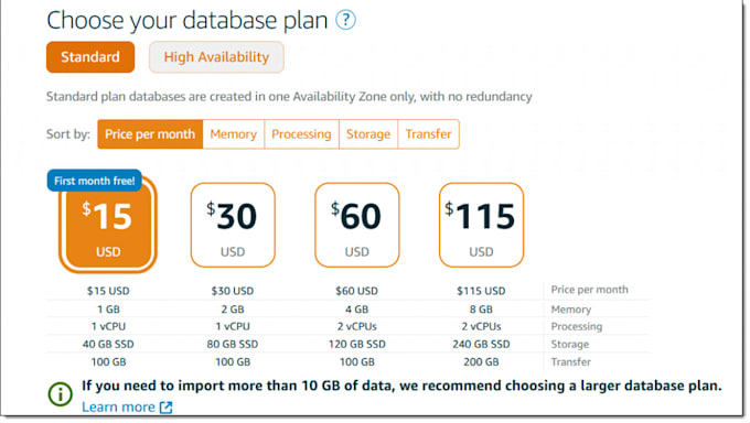 setup ec2 instance, lightsail for website or app