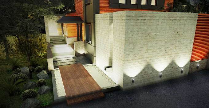 create exterior 3d image