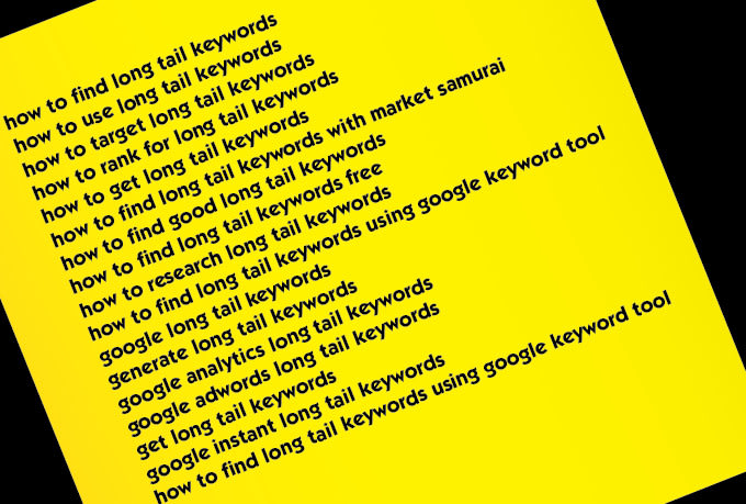 generate 100 Long Tail Keyword Phrases on Fiverr