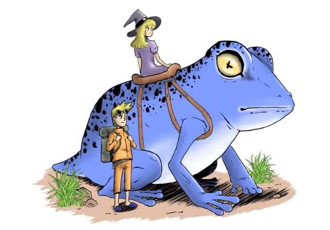 draw original illustration for your book, blog or website