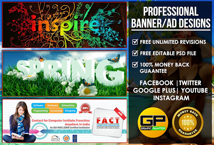 design social media banner or ad in 12 hours