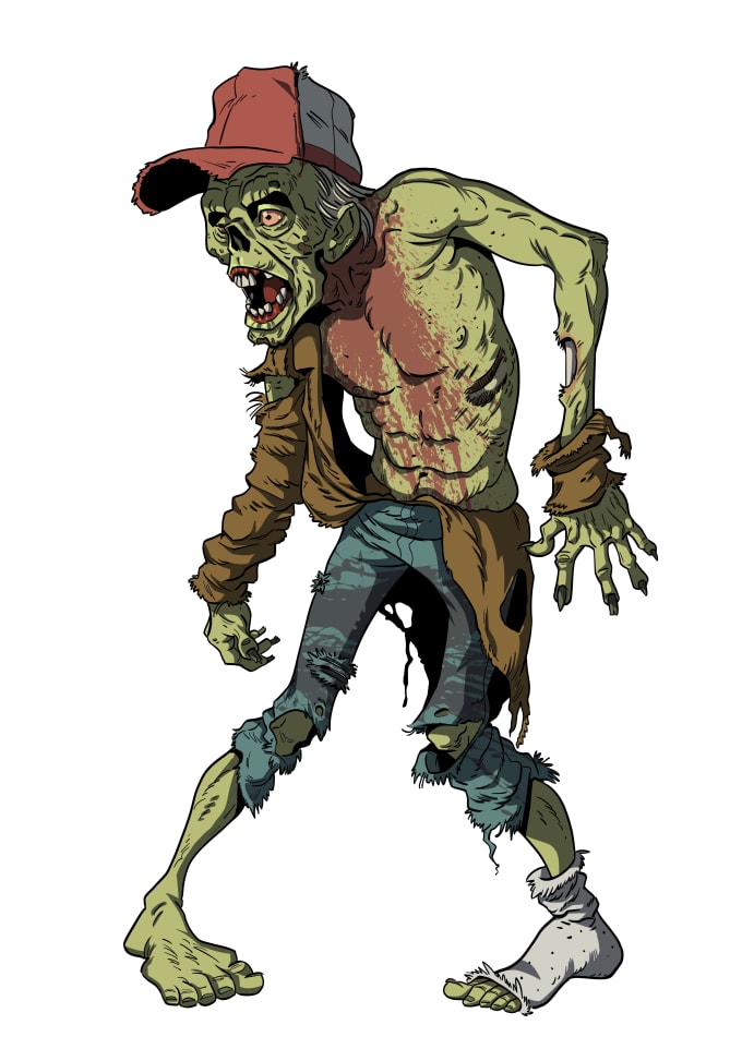 Illustrate a zombie character for you by Janko_m | Fiverr