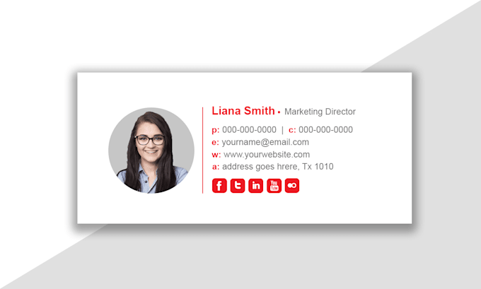 create clickable HTML email signature