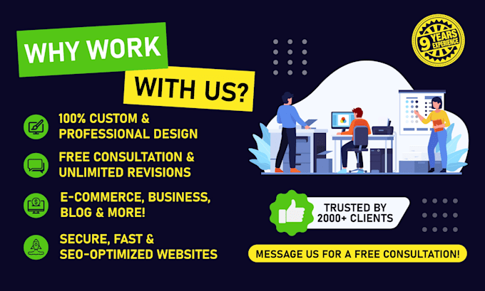 be your custom wordpress developer, website designer, mobile friendly website