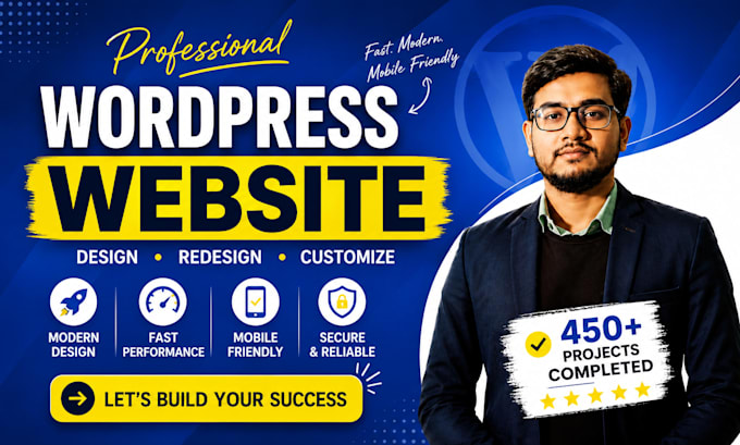 design a professional wordpress website for your business using elementor, divi