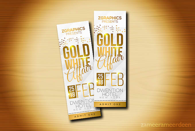 design an elegant ticket