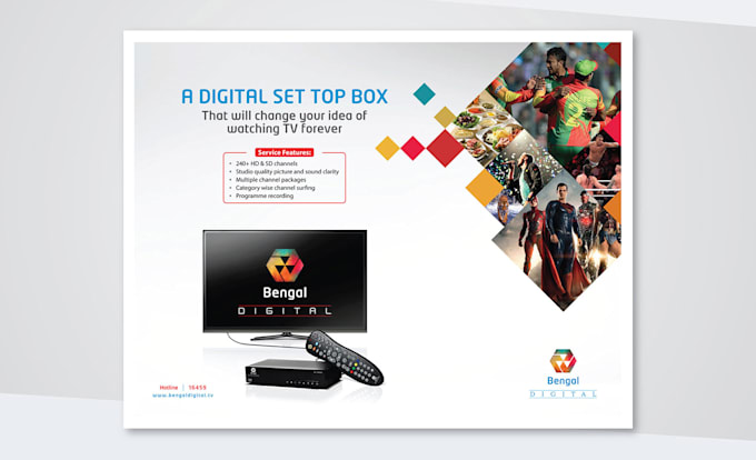 create a flyer, poster for your upcoming project