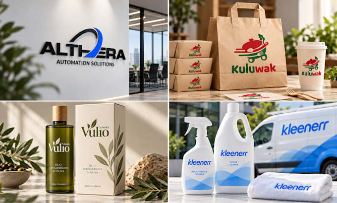 design a custom modern logo for your brand