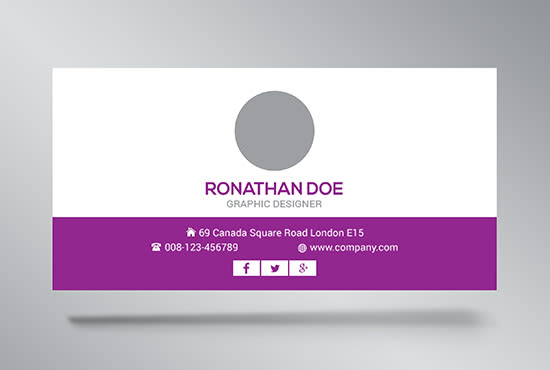 design professional email signature design