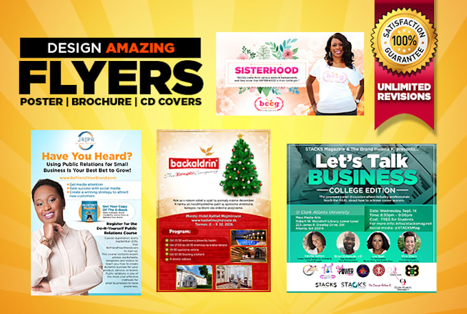 design amazing flyer or a poster