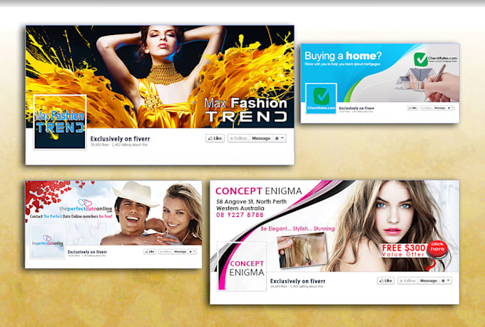 design unique social media cover or banner