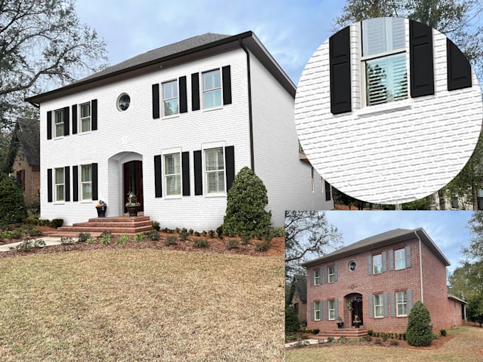 do home exterior color schemes mockup or change house color renderings
