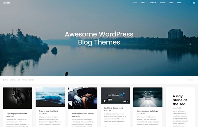 install wordpress with a theme and demo content