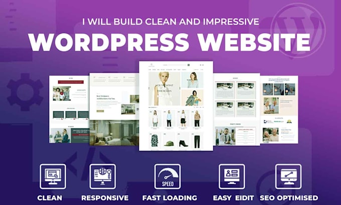 build responsive clean and modern wordpress website design