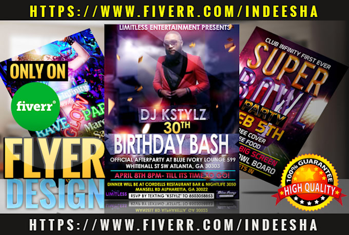 design custom flyer design in 24h