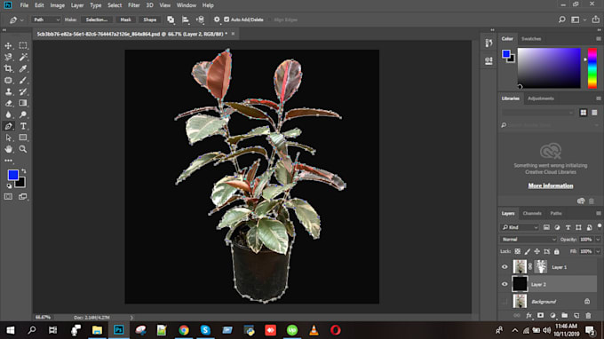 remove background using clipping path and layer mask