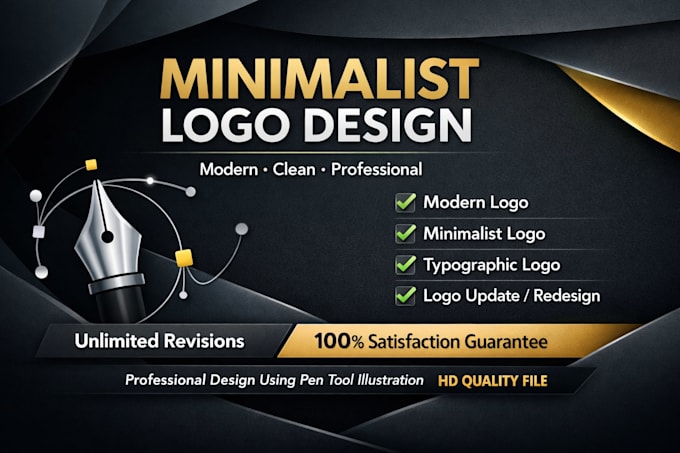 design a modern, minimalist, and typographic logo