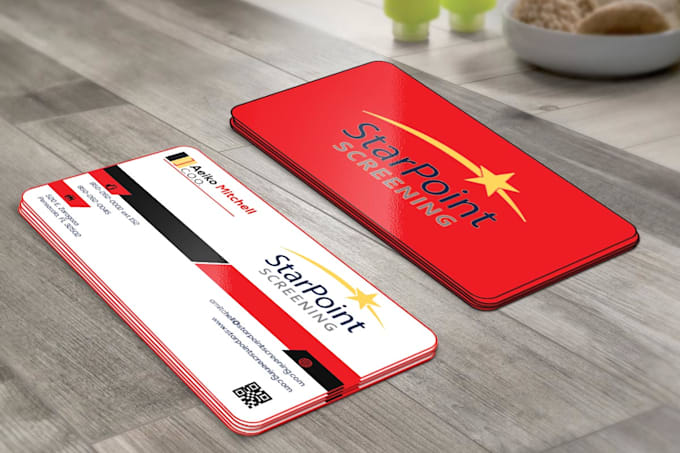 do new design business card on 12 hours