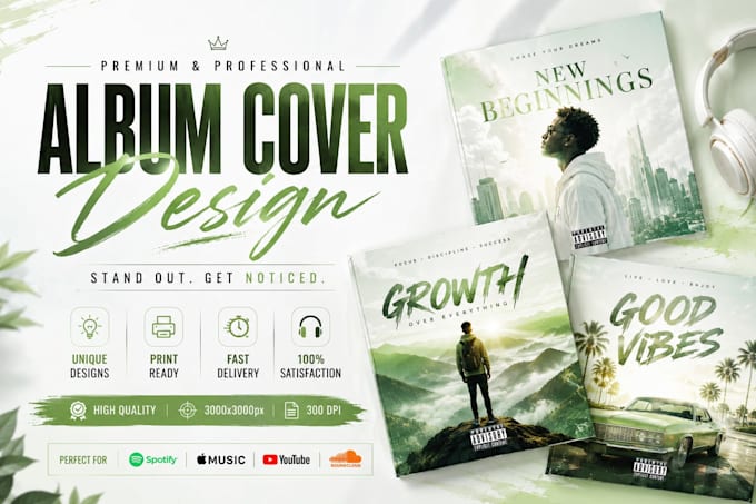 design professional mixtape cover design or album cover art