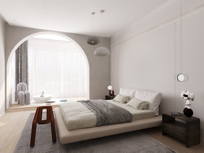 make 3d interior or exterior rendering