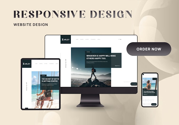 build a responsive wordpress website design for you