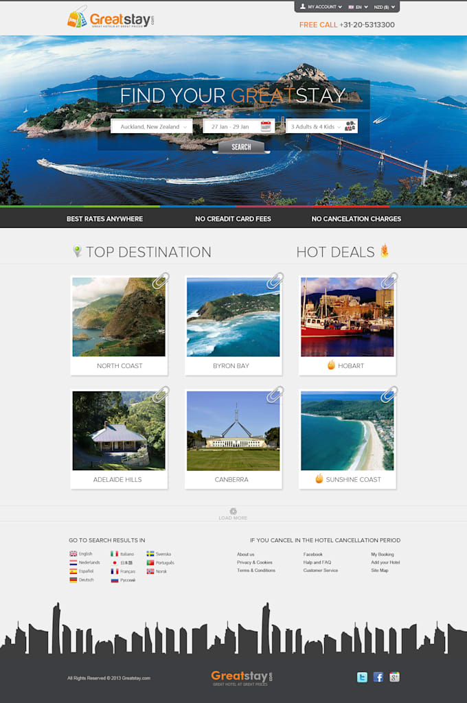 design a creative and eye catching website