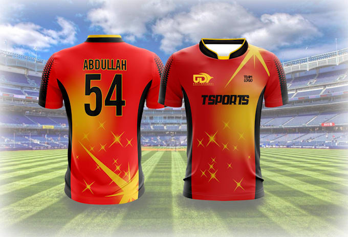 design sports jersey and pants