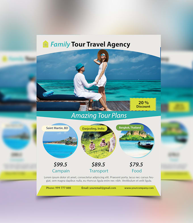 design awesome business flyer or poster
