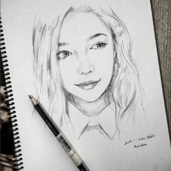 draw a stylish pencil portrait from your images