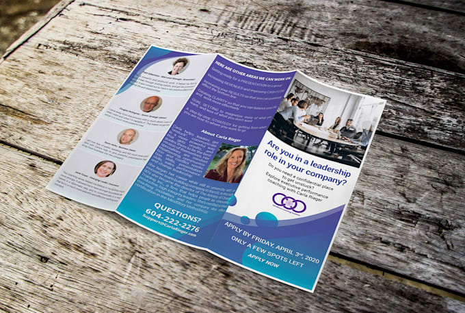 create flyers handout or brochure