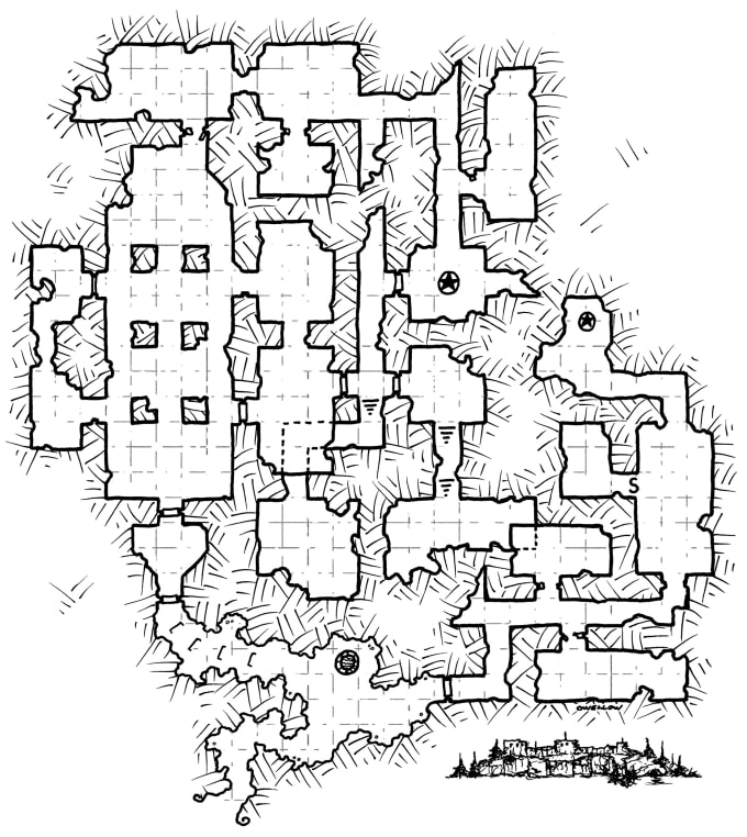 Draw dungeon maps for your campaign or project by Owellow | Fiverr