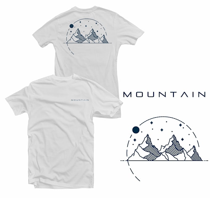 create a minimalist t shirt design for your brand