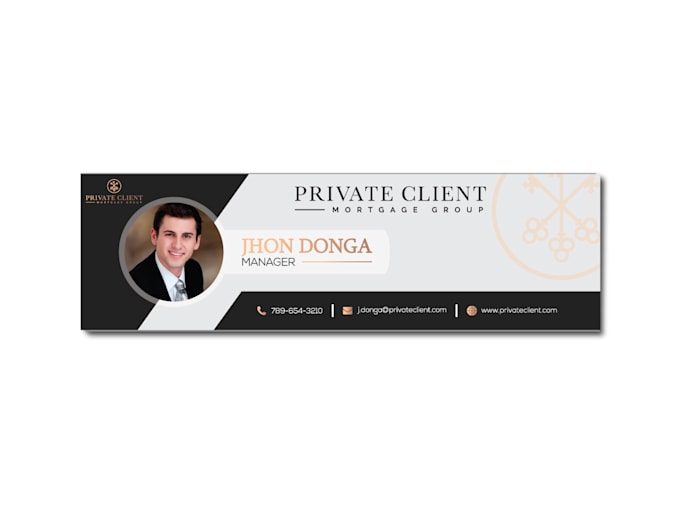 design professional nonclickable PSD email signature