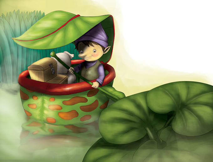 draw professional children illustration